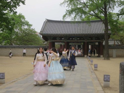 Near King Taejo's shrine and the royal portrait museum in Jeonju