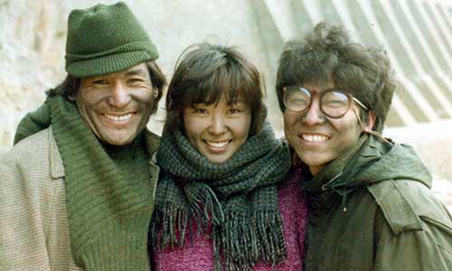 The three central characters in Whale Hunting