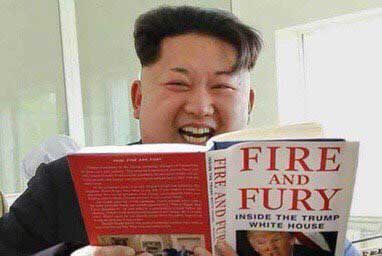 Kim Jong Un with Fire and Fury