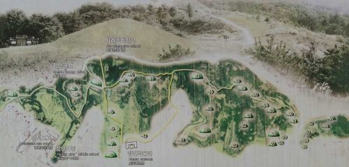A map of the site