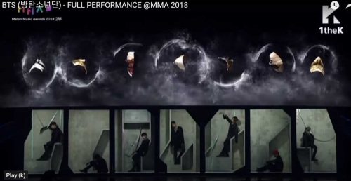 BTS at MMA 2018