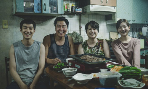 A still from Parasite