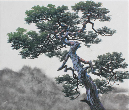 Gnarled pine tree
