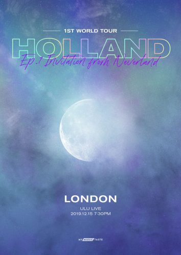 Holland Invitation from Neverland tour poster