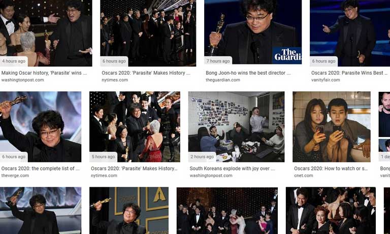 Google Parasite collage