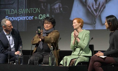 Bong Joon-ho and Tilda Swinton on Snowpiercer