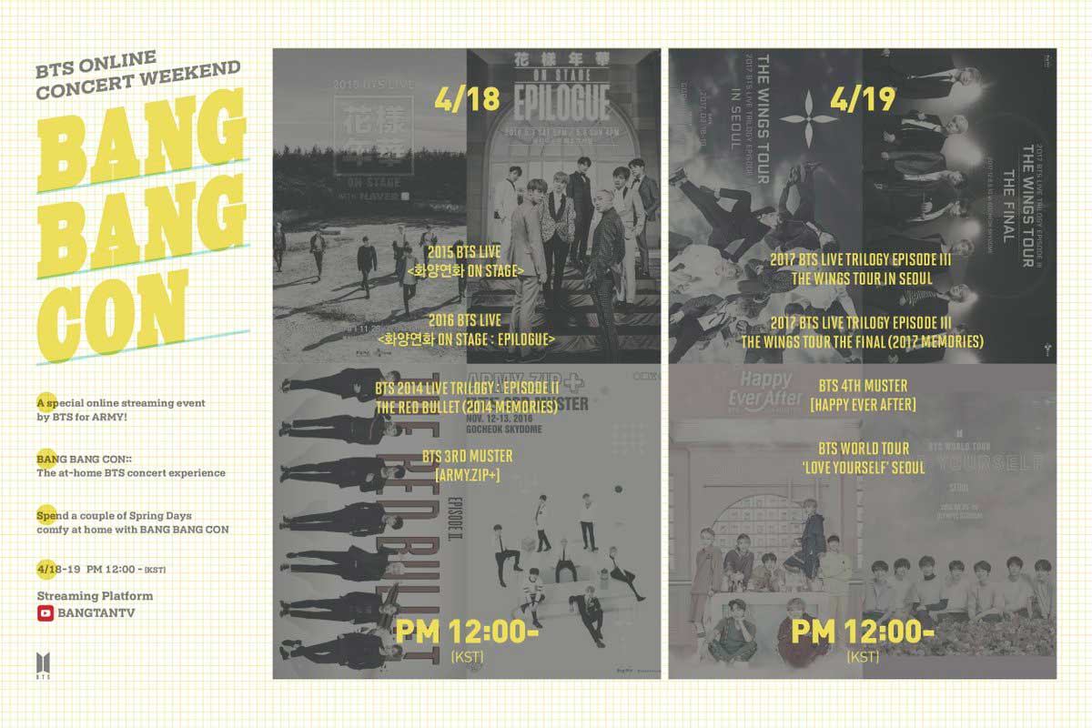 BTS Bang Bang Con poster