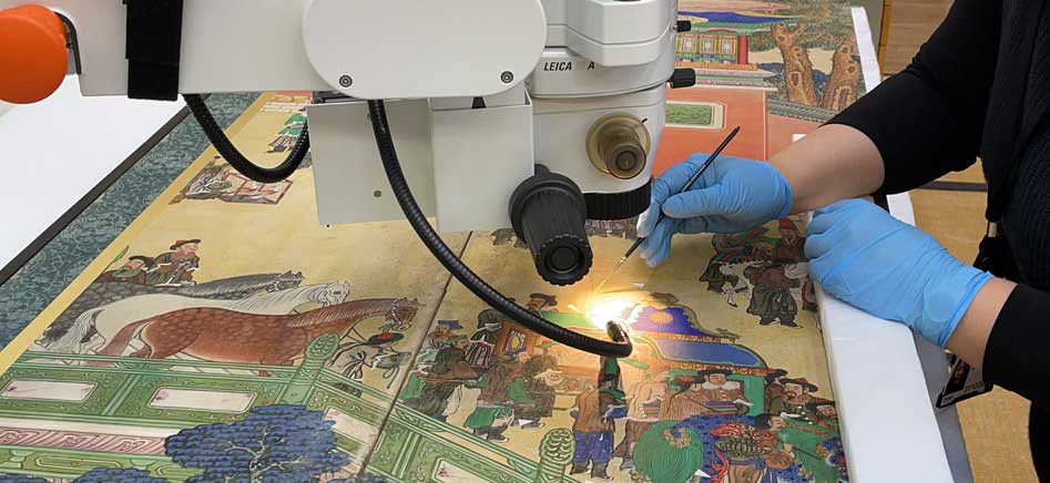 Pigment Consolidation © The Trustees of The British Museum