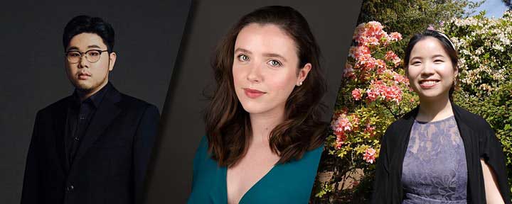 Wonsick Oh (Bass), Angharad Rowlands (mezzo-soprano) and Mizu Hannah Chow 