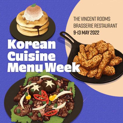Korean menu week poster