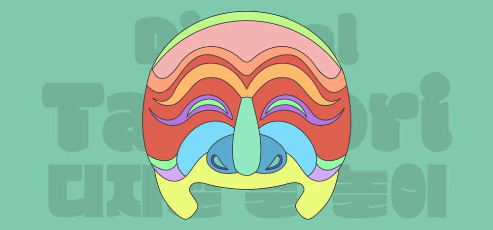 Korean talchum mask