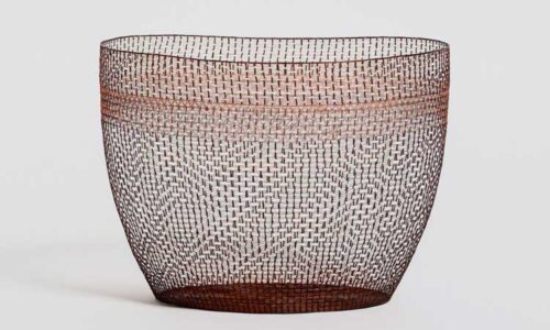 A basket woven out of horsehair by Dahye Jeong
