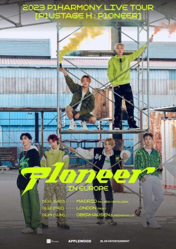 P1Harmony Pioneer tour poster