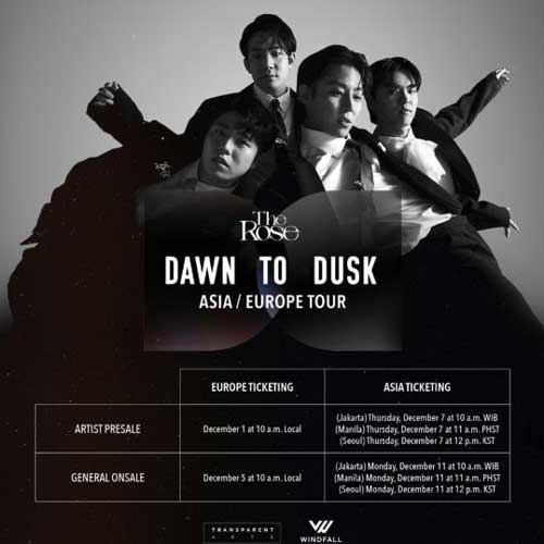 The Rose - Dawn to Dusk tour poster