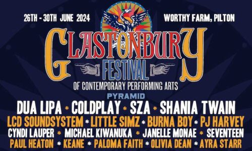Extract from Glastonbury 2024 poster