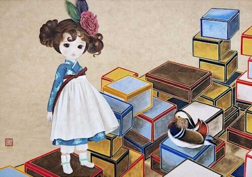 Folk art poster