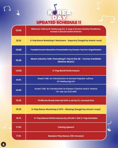 Liverpool Korea Day schedule