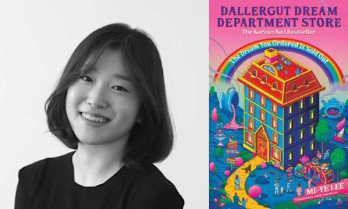 Miye Lee with her book Dallergut Dream Department Store