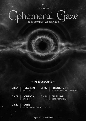 Taemin Ephemeral Gaze tour poster