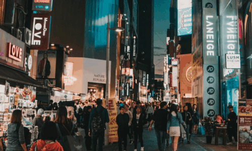 Myeongdong street scene