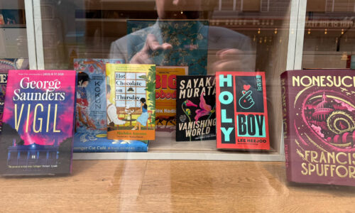 Foyles bookshop window display, 23 March 2026
