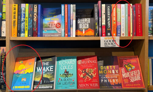 Barnes Bookshop fiction display, 5 March 2026
